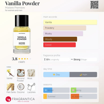 Matiere Premiere - Vanilla Powder Eau de Parfum Sample